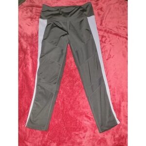 Large leggings dark grey and purple, tangerine